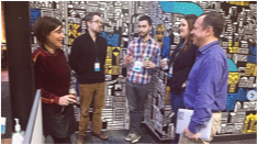 Bounteous employees at friday happy hour