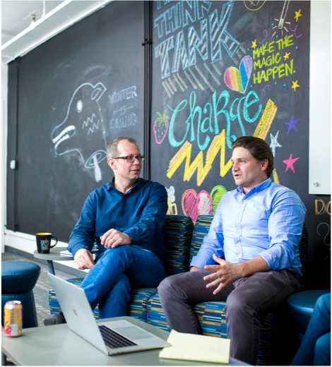 bounteous employees chatting
