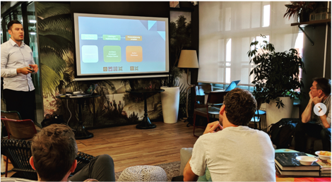 Presentation at the Logde office