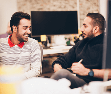 Bounteous employees meeting