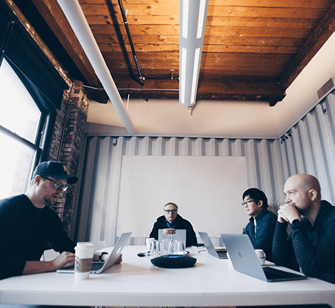 Bounteous employees meeting