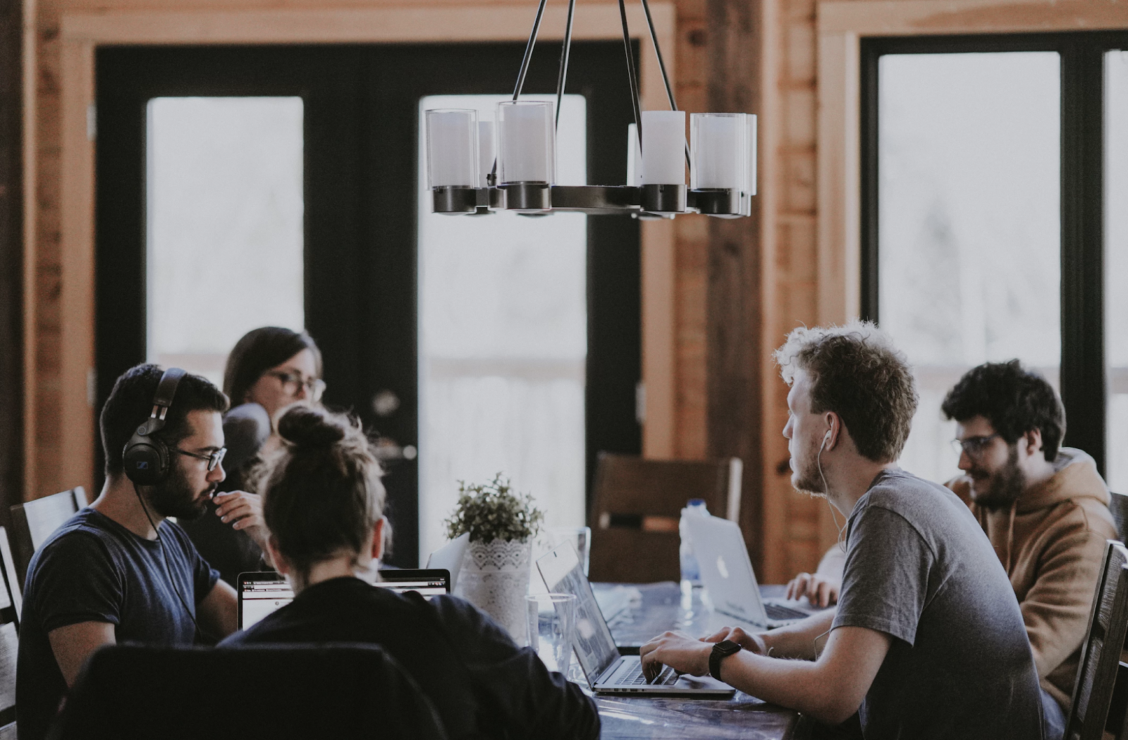 stock photo example of people in a meeting