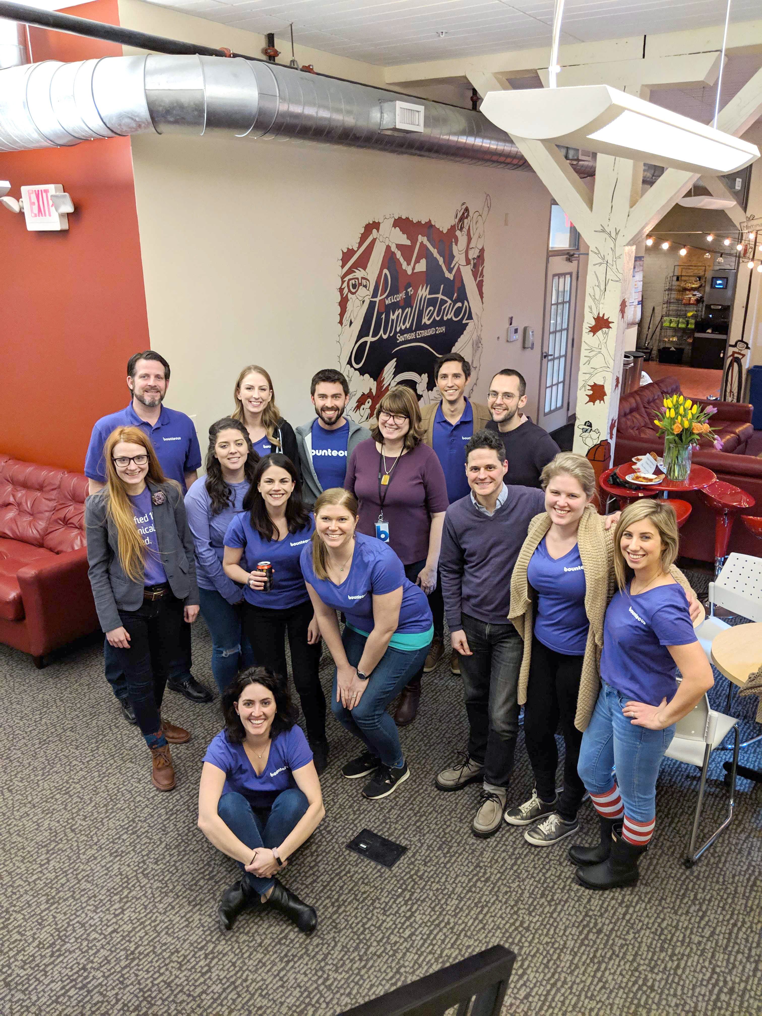 team photo on international women's day