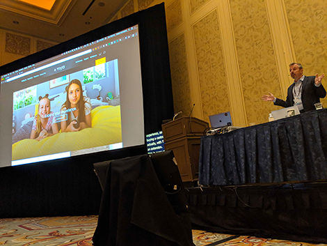 marc infield presenting with tivo at Adobe Summit
