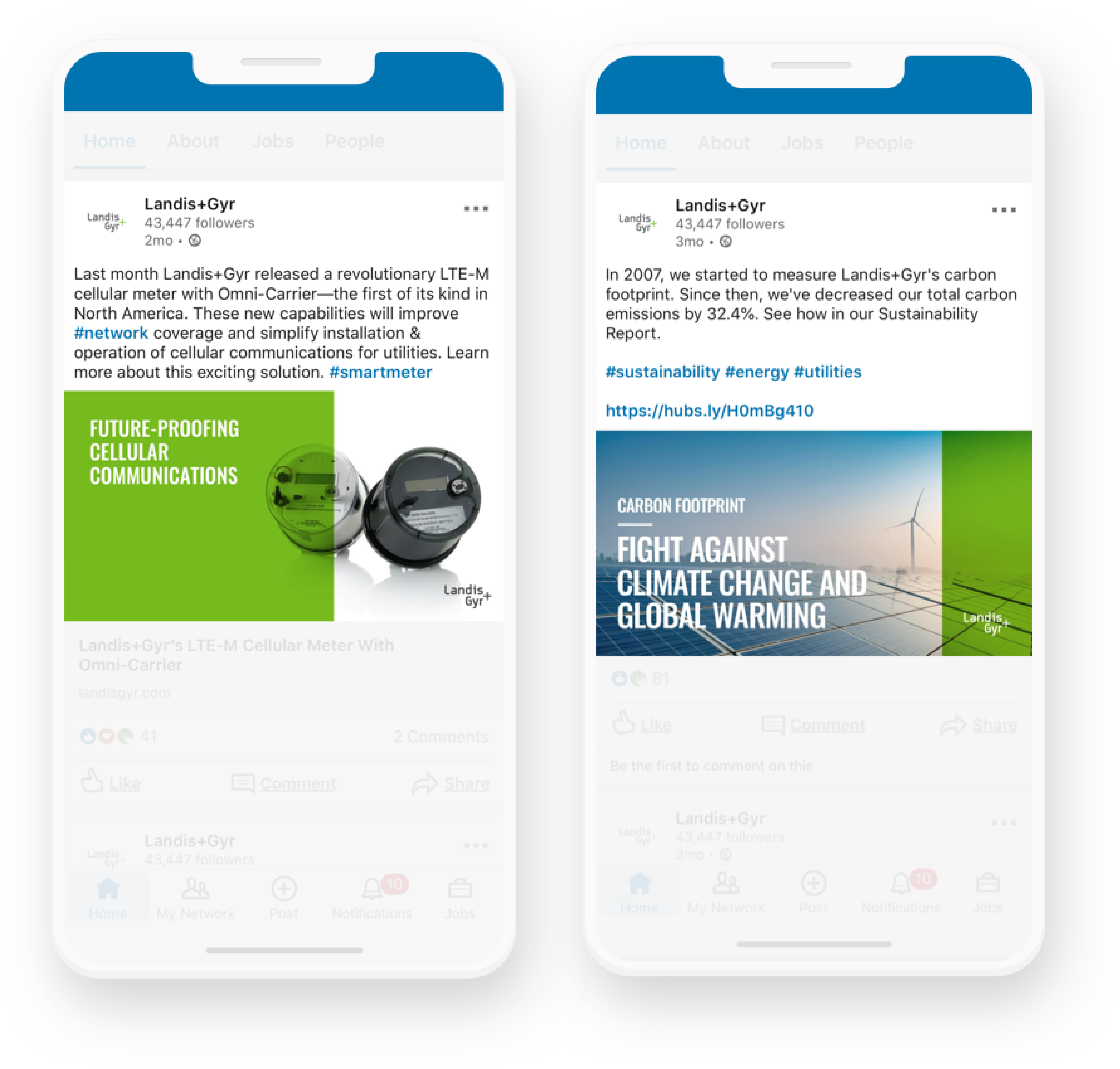Landis+Gyr Mobile App shown