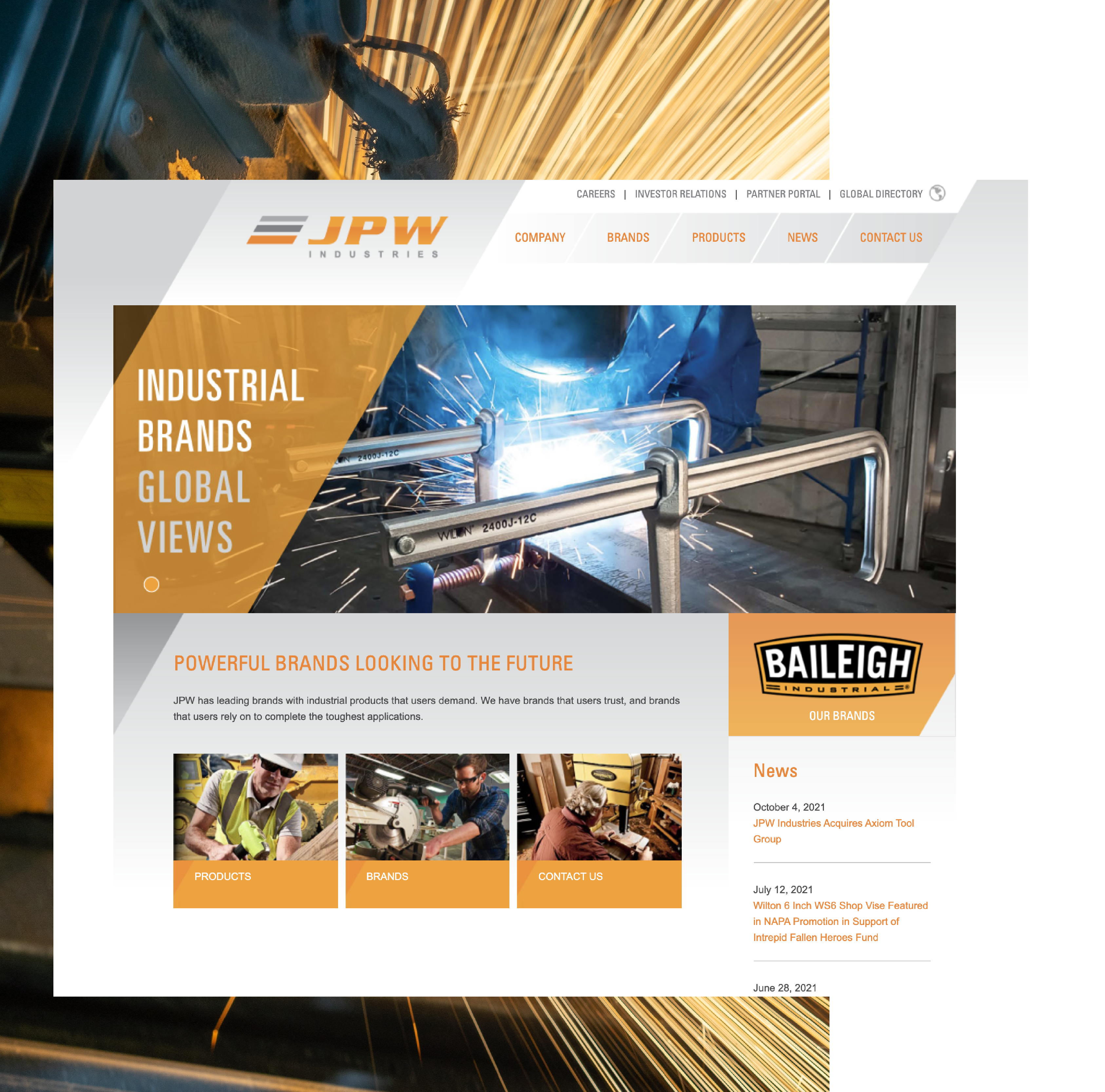 JPW Industries home page