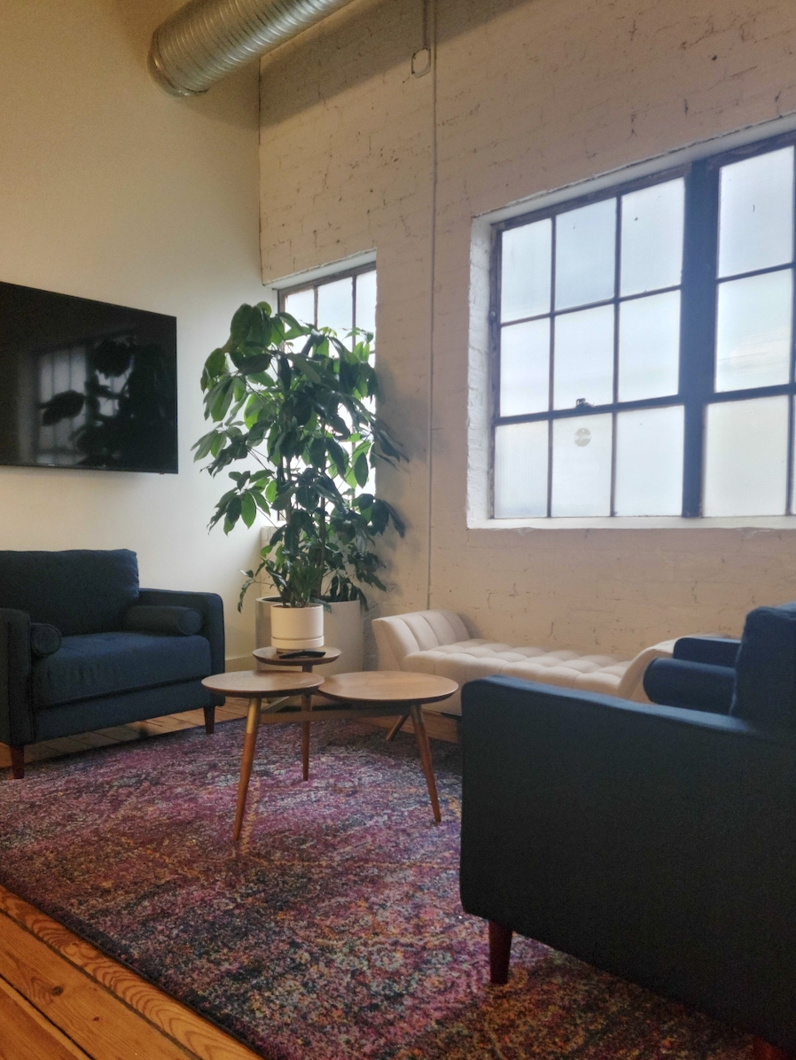 couch in atlanta office