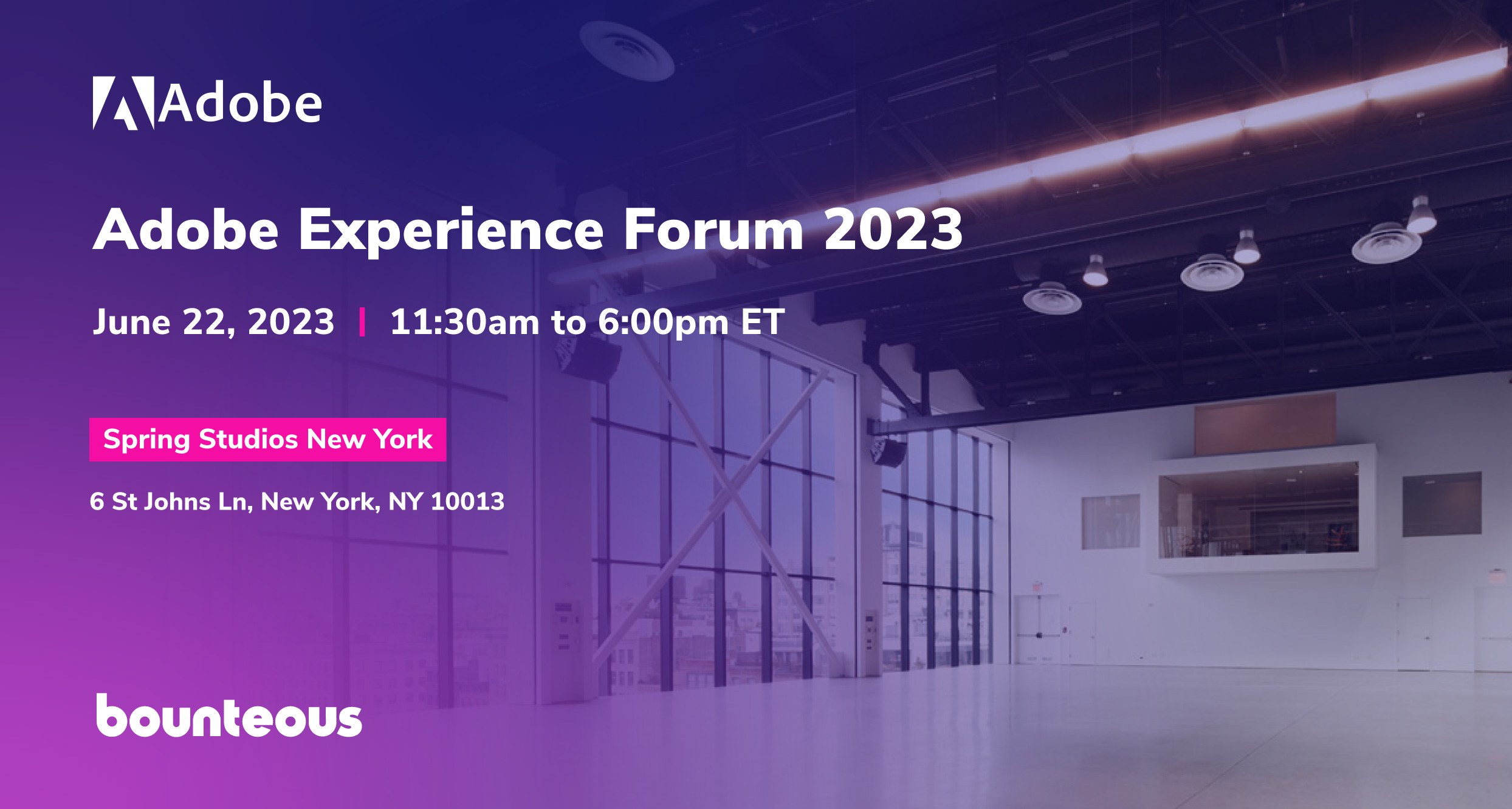 Adobe Experience Forum 2023 - Sponsor