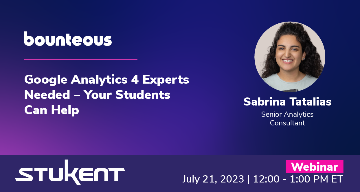 Google Analytics 4 Experts Needed – Your Students Can Help