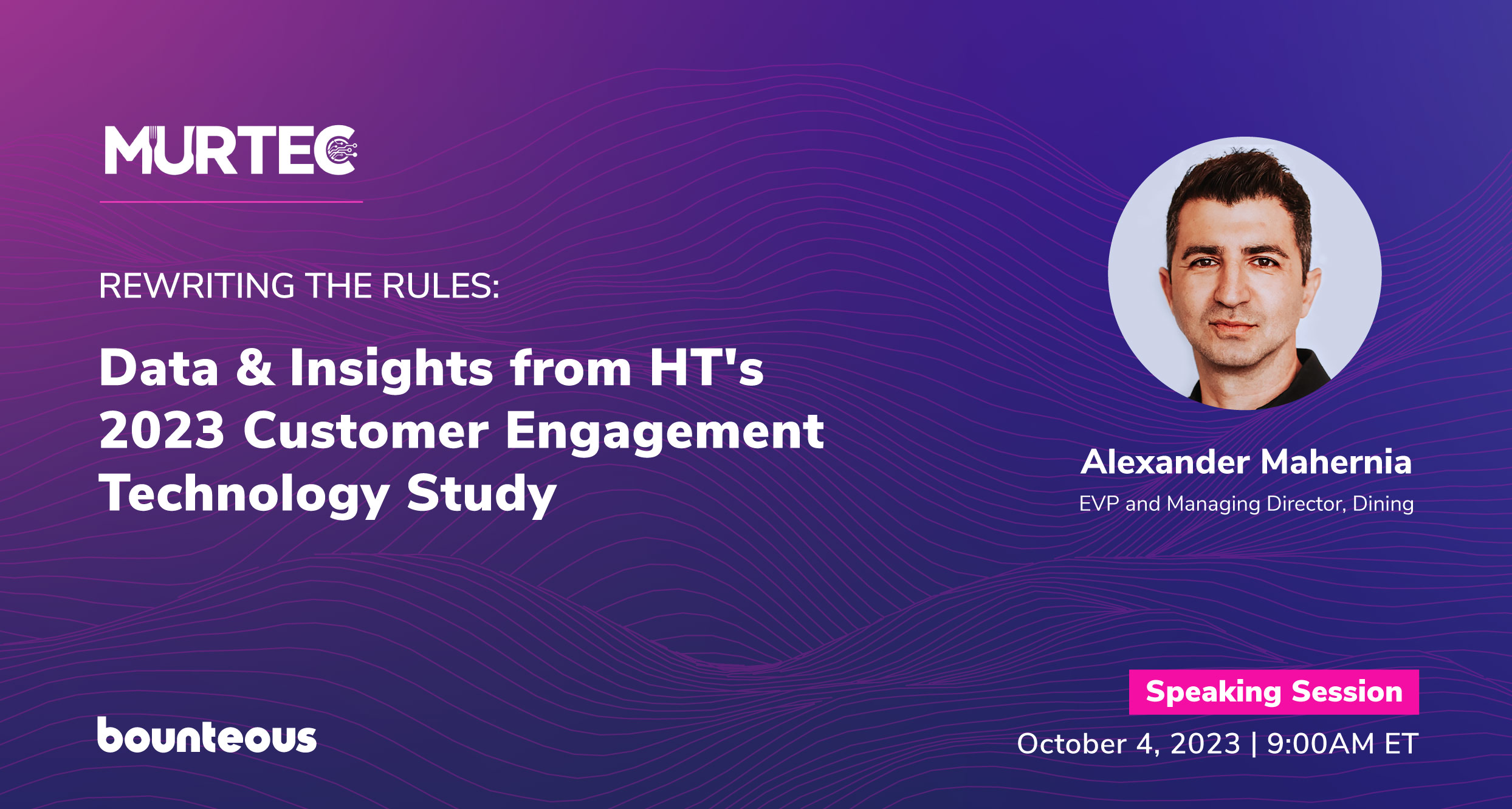 MURTEC Exec Summit 2023 - Rewriting the Rules: Data & Insights from HT's 2023 Customer Engagement Technology Study