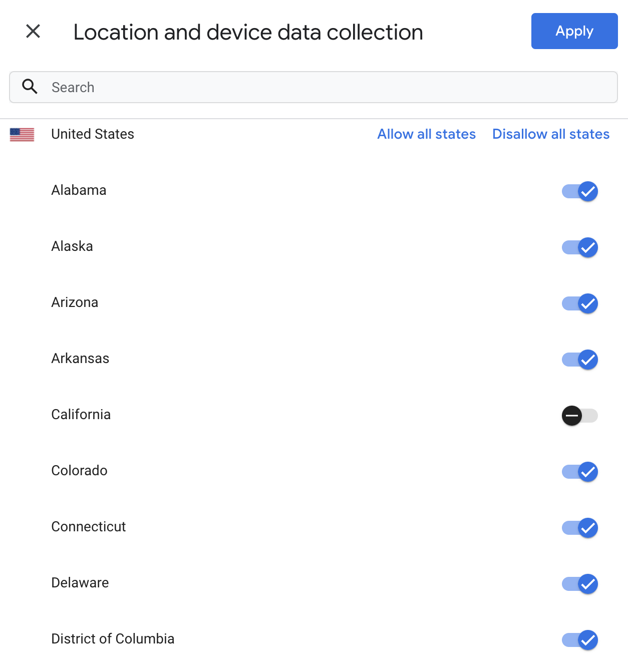 location list