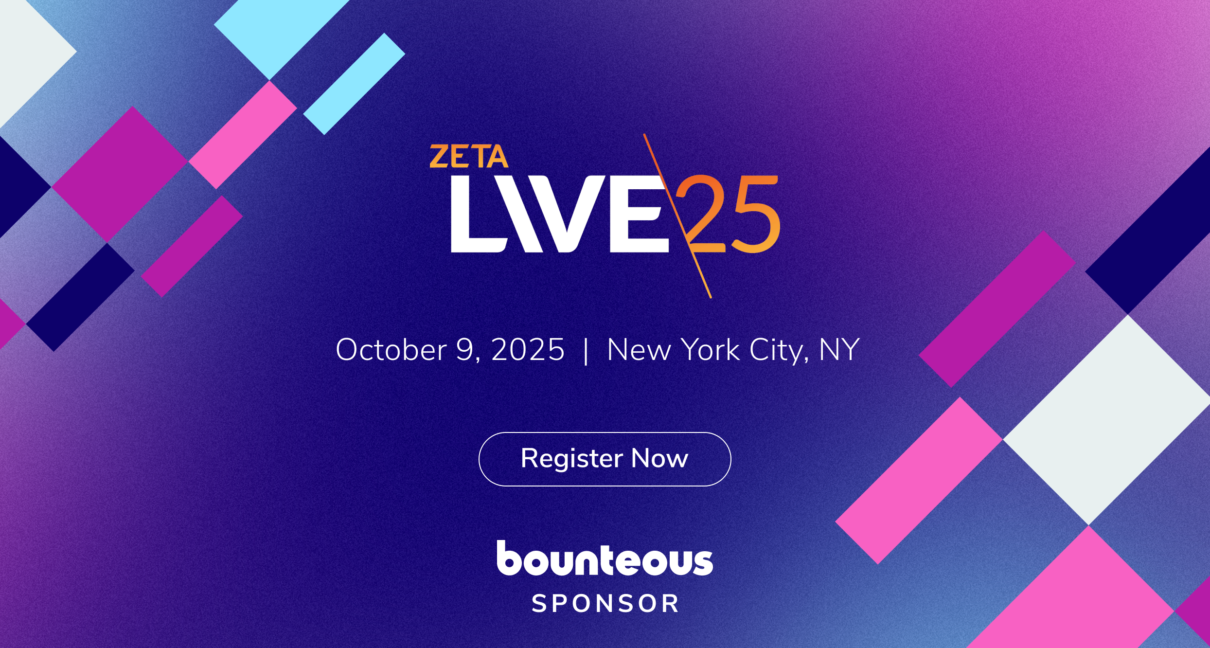 Bounteous is Sponsoring Zeta Live