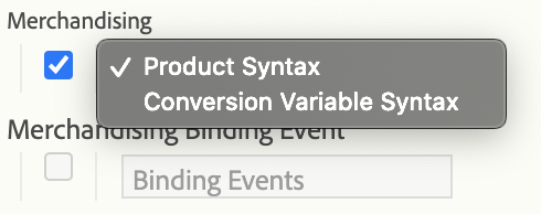 image showing two available implementation methods which are  Product Syntax & Conversion Variable Syntax. 