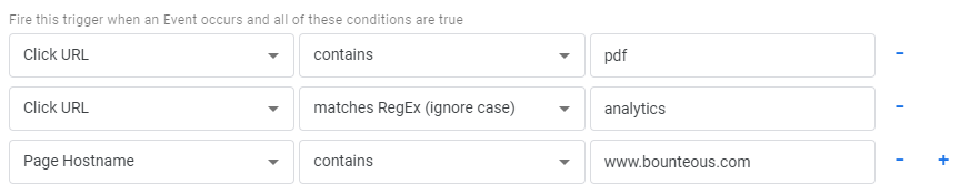 image showing how you can setup multiple trigger conditions