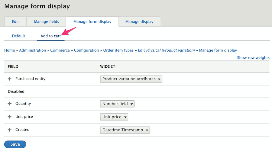 Drupal Commerce path to add Add-to-Cart forms