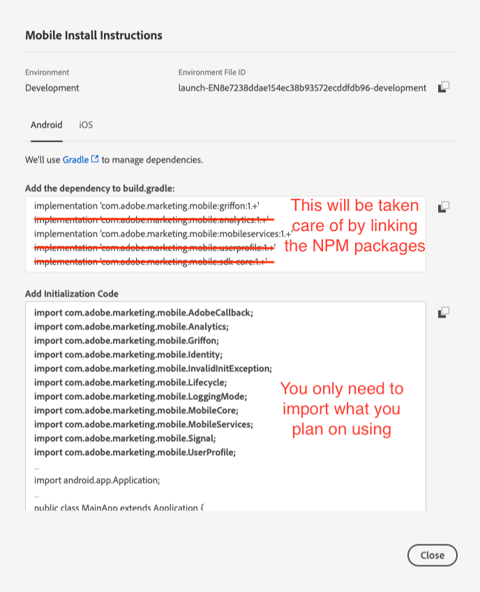 Annotated Android Installation Instructions
