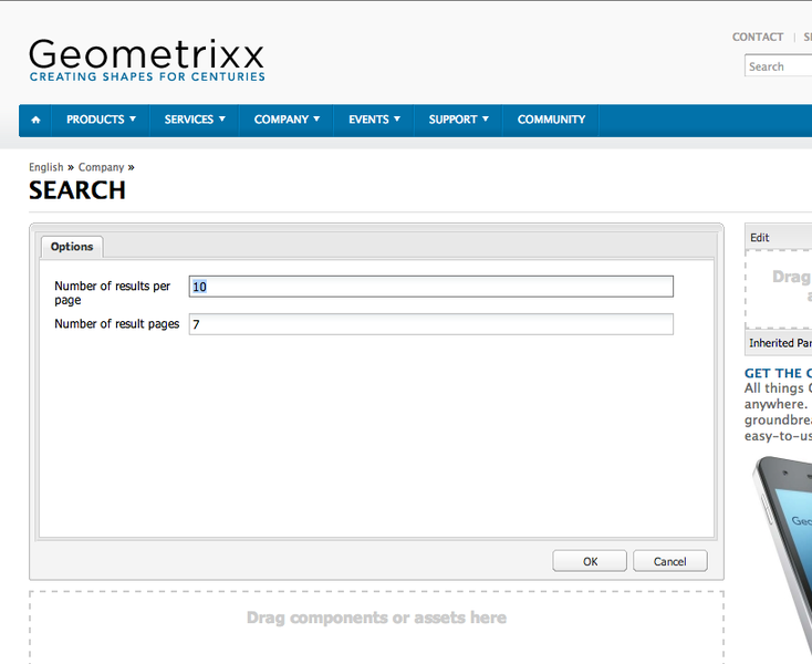 Component Configuration