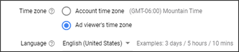 Determine the time zone setting