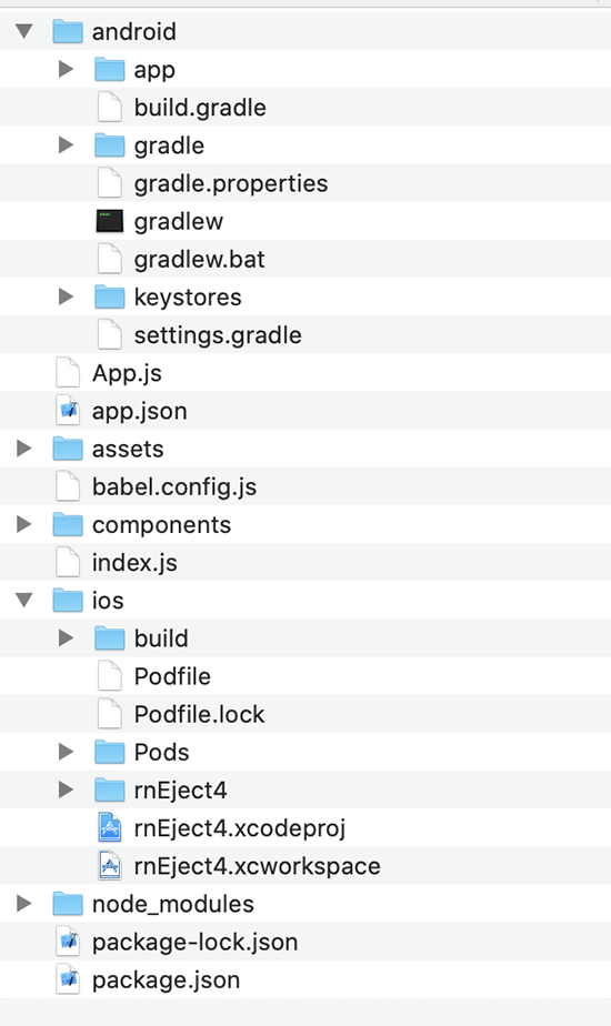 screen grab of expo ejected file structure