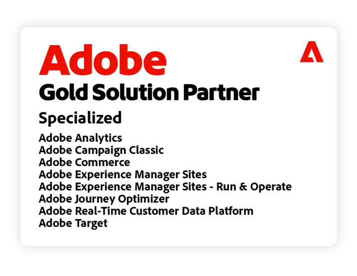 Adobe Gold Solution Partner