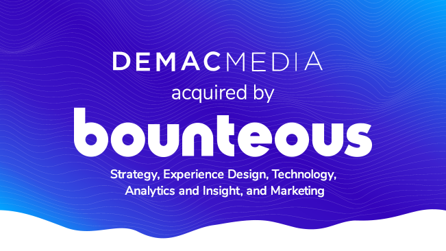 demac logo is now bounteous logo