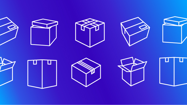 boxes moving illustration