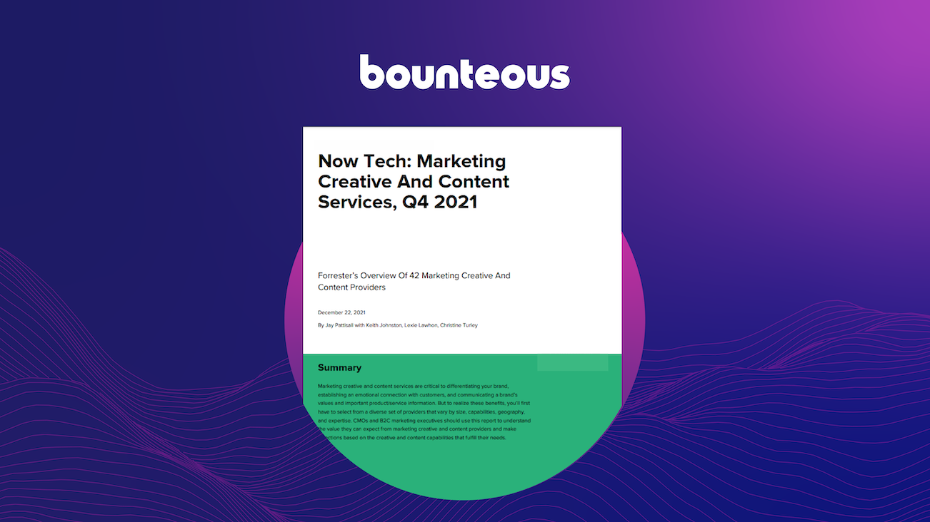Press Release Image: Bounteous Included in Marketing Creative And Content Services Report by Independent Research Firm