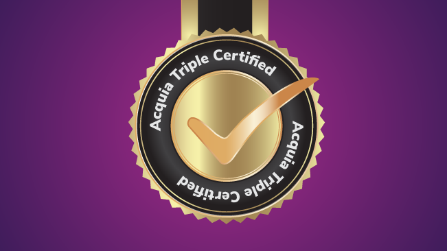 acquia award badge