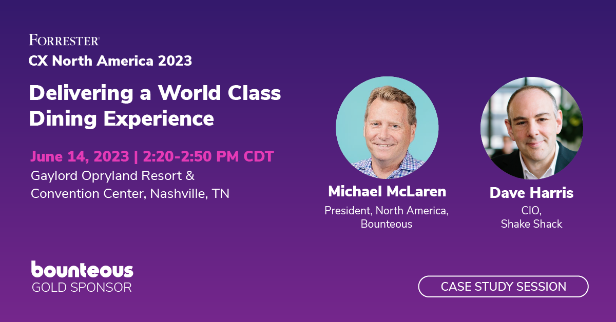 Forrester CX North America 2023 Delivering a World Class Dining