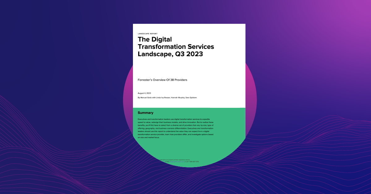 Press Release: Bounteous Recognized in Digital Transformation Services Landscape Report | Bounteous