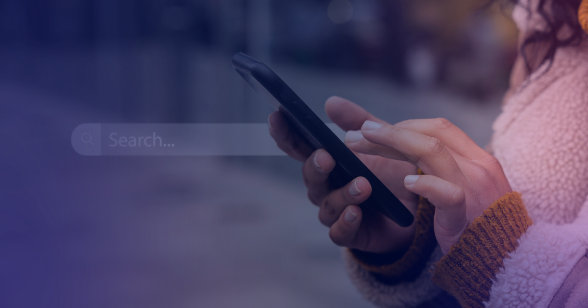 google search on a mobile device