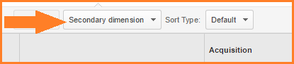 Google Analytics standard report options for secondary dimensions Google Analytics standard report options for secondary dimensions