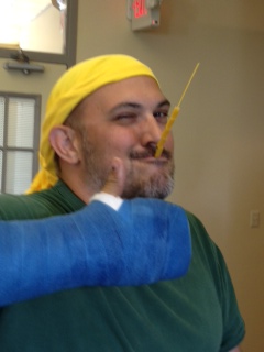 Sayf Sharif demonstrates his skills picking up Penne with a piece of spaghetti as part of the LunaLympics Minute To Win It challenges Sayf Sharif demonstrates his skills picking up Penne with a piece of spaghetti as part of the LunaLympics Minute To Win It challenges