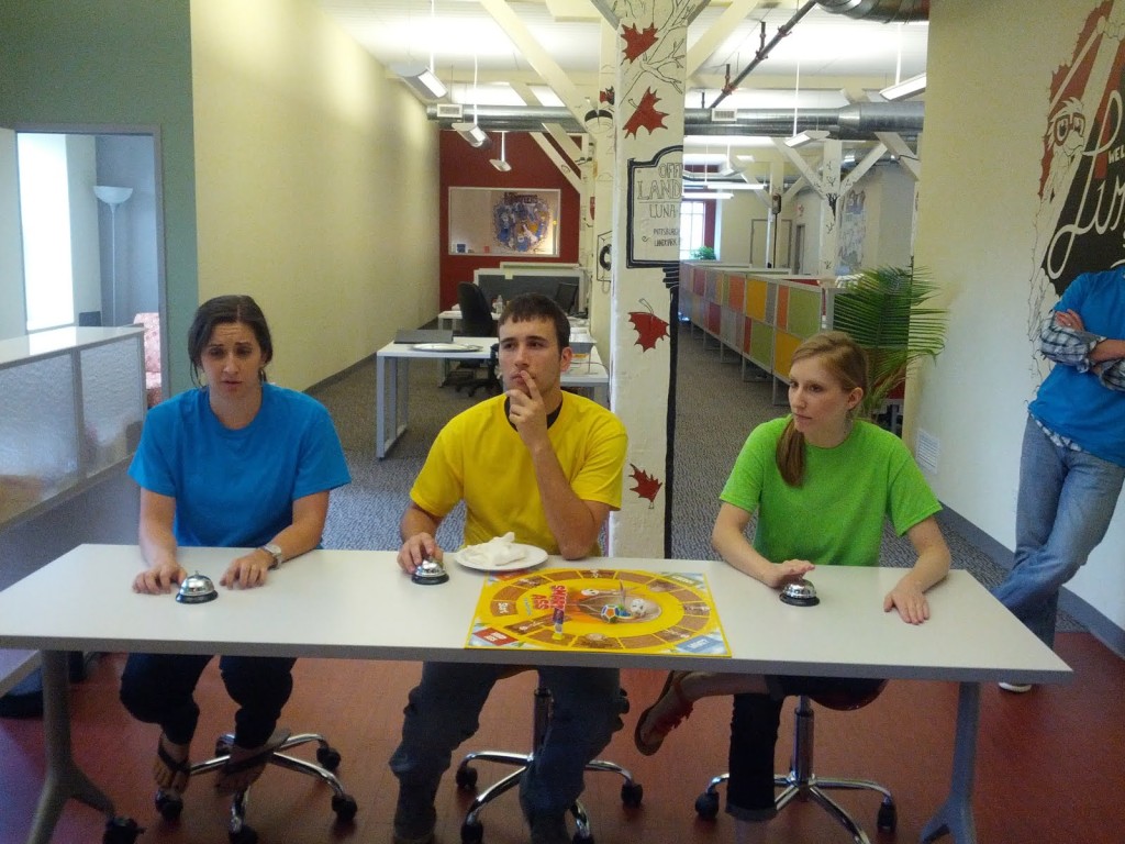 LunaMetrics team members compete in DumbAss Team Trivia