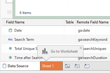 Where to See Data After You Connect Tableau and Google Analytics