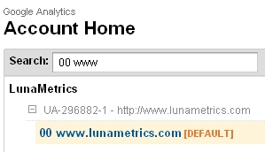 Account Home Search