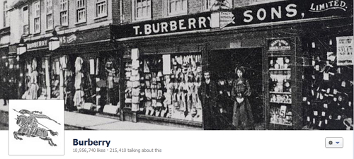 Burberry's Facebook Cover Photo