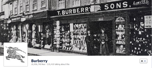Burberry's Facebook Cover Photo Burberry's Facebook Cover Photo