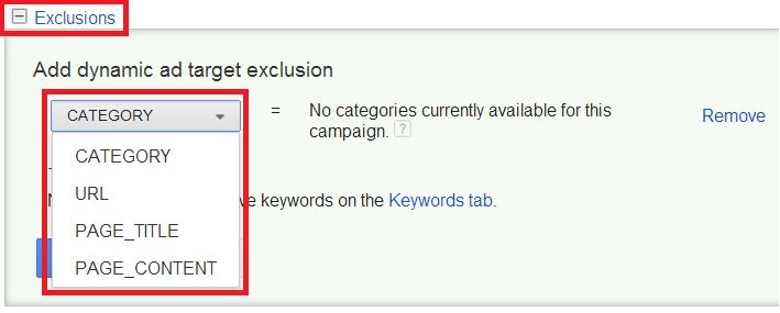 See how to create a dynamic search exclusion See how to create a dynamic search exclusion