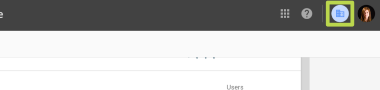 Organization drop-down Organization drop-down