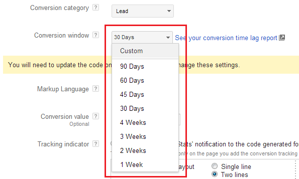 Google AdWords Tricks & Treats - Custom Conversion Window