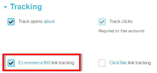 MailChimp Ecommerce 360