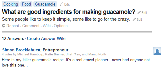 Quora Cooking Advice