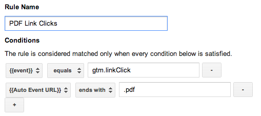 GTM PDF Click Rule