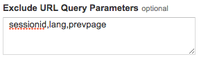 Exclude query parameters Exclude query parameters