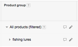 sub-divide shopping campaign product groups