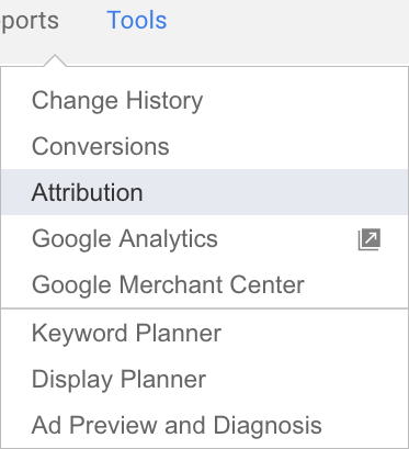 Google AdWords Attribution