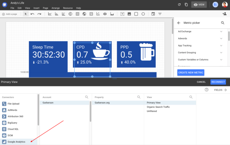 Connecting Google Analytics