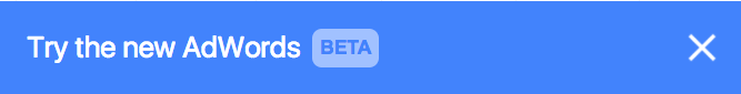 AdWords Next Beta Invite