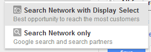 Search Network with Display Select